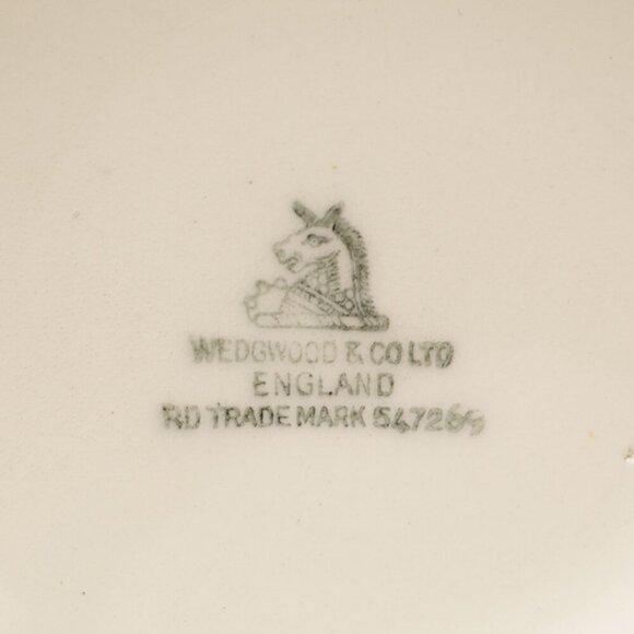 Vintage Wedgewood Ceramic Floral Jar England Ridges White Blue Tea Canister Vase - Picture 6 of 8